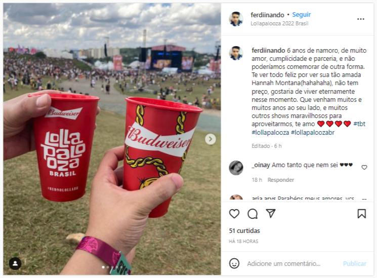 Post Instagram Lollapalooza